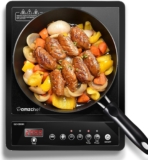 Placa de indução simples AMZCHEF. Com 10 níveis de temperatura