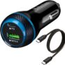 Carregador de carro USB C-45W PPS PD carregador super rápido QC3.0