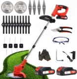 Roçadora a bateria 21 V motor de 800W + 2 Baterias