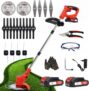 Roçadora a bateria 21 V motor de 800W + 2 Baterias