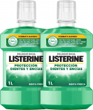 Listerine Elixir bucal proteção dentes e gengivas, pack de 2 X 1000 ml