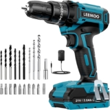 LEEIKOO aparafusadora eletrica a bateria 2,0 Ah, Torque 42 N.m