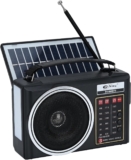 Rádio solar Am/FM/SW Bluetooth, com painel solar