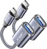 Adaptador USB tipo C cabo OTG para USB 3.0 [2 peças]