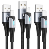 Cabo carregamento iPhone, [3 Pack 0,5m+2M+2M] MFi  cabo certificado