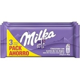 3×3 Milka Chocolate de leite, pack poupança 3x90g