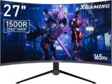 XGaming Monitor gaming 27″ ultra Wide Curved Gaming QHD 165Hz