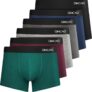 QINCAO Cuecas tipo boxers para homem 6 unidades