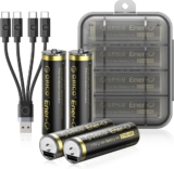 ORICO Ener-G Pilhas AA recarregáveis tipo C | (Desconto Amazon)