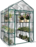 Estufa de jardim impermeável anti-UV suporte em ferro