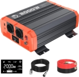TopBull 2000 W/4000 W Inversor 12 V 220 V – 230 V conversor de onda pura DC AC