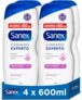 Sanex gel de banho, pack 4 x 600 ml