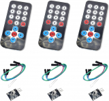 Controlo remoto infravermelho pack de 3, sensor remoto infravermelho para Arduino