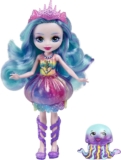 Royal EnchOcean Kingdom boneca Jelanie Jellyfish com animal de estimação