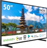 Hitachi 50HAK5450, Android Smart TV de 50″, 4K Ultra HD, HDR10