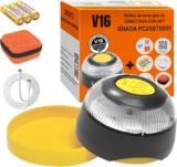 Baliza V16 DGT com geolocalizador, conexão IoT dados gratuitos até 2038, fixação dupla (OBRIGATÓRIO EM ESPANHA)