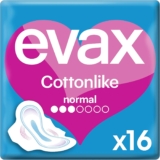 EVAX Cottonlike Normal Pensos com Abas – 3 x 16 unidades