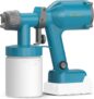 Tilswall Pistola de pintura elétrica 600 ml | compatível com bateria Makita de 18 V
