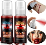 Kit maquilhagem Halloween sangue falso, 2 peças