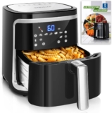 Aigostar Cube – Fritadeira de ar sem óleo 7 litros, 1900W