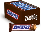 Snickers Chocolate com caramelo e amendoim revestidos de chocolate com leite (24 x 50 g)