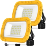 T-SUN 30 W Foco portátil LED, 1000 LM Foco de trabalho LED