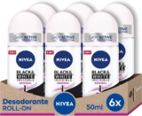 NIVEA Black & White invisível original Roll-on (6×50 ml)