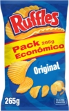 Ruffles Original, batatas fritas com sal, saco familiar, 265g