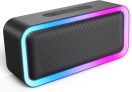 Coluna de som10W Bluetooth com luzes RGB, à prova de água IPX5, autonomia 8hrs, microfone incorporado