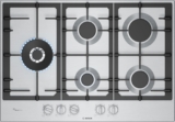Bosch – Placa de gás, 4 zonas de cozedura, segurança GasStop, branco, PGH6B5K90