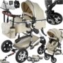TecTake® Carrinho de Bebê Combinado 2 em 1