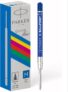 Parker recargas de tinta para canetas | ponta média | tinta azul | embalagem de 20