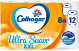 Colhogar Ultra Soft XXL Pack de 6 rolos Papel Higiénico Macio com 2 camadas