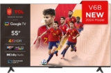 TCL 55V6B 55 Polegadas 4K Ultra HD, HDR TV, Smart TV Powered by Google TV
