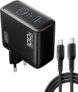 INIU Carregador USB C de 100 W, PD GAN 3 portas tipo C