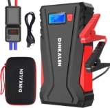 Jump starter DINKALEN, 23800 mAh 3000A para carros a Gasolina ou Diesel até 8,0 L