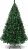 Árvore de Natal artificial, com 918 galhos com suporte em metal, 180 cm