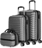 Conjunto de malas rígidas 3 Peças mala de cabine 53 cm, média 63 cm, grande 75 cm