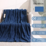 Manta térmica elétrica macia e grande 130x180cm 4 configurações calor