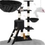 Tectake Árvore de raspador para gatos, raspador de 144 cm