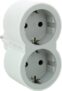 LEGRAND Adaptadores duplos 2P+T, 2 tomadas de energia
