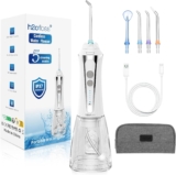 Irrigador oral com 4 boquilhas, 5 modos, 300 ml