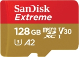 SanDisk Placa microSDXC Extreme de 128 GB, adaptador SD + RescuePRO Deluxe de até 190 MB/s