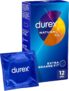 Preservativos Durex naturais XL extra grandes, para conforto e segurança, 12 preservativos