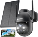 Câmara Solar de vigilância exterior Yeskamo WiFi 2K 360º