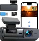 iZEEKER 2,5 K Dashcam WiFi, 1440P, gravação em loop