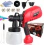 Pistola de pintura, 700 W HVLP pulverizador elétrico com recipiente de 1200 ml