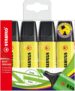 Marcador stabilo boss fluorescente 70 amarelo (PACK DE 4 )