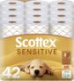 Scottex Papel higiénico Sensitive 42 rolos com 3 camadas (7 embalagens de 6 rolos)