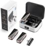 Microfone sem fios, microfone de lapela para iPhone, iPad e Android